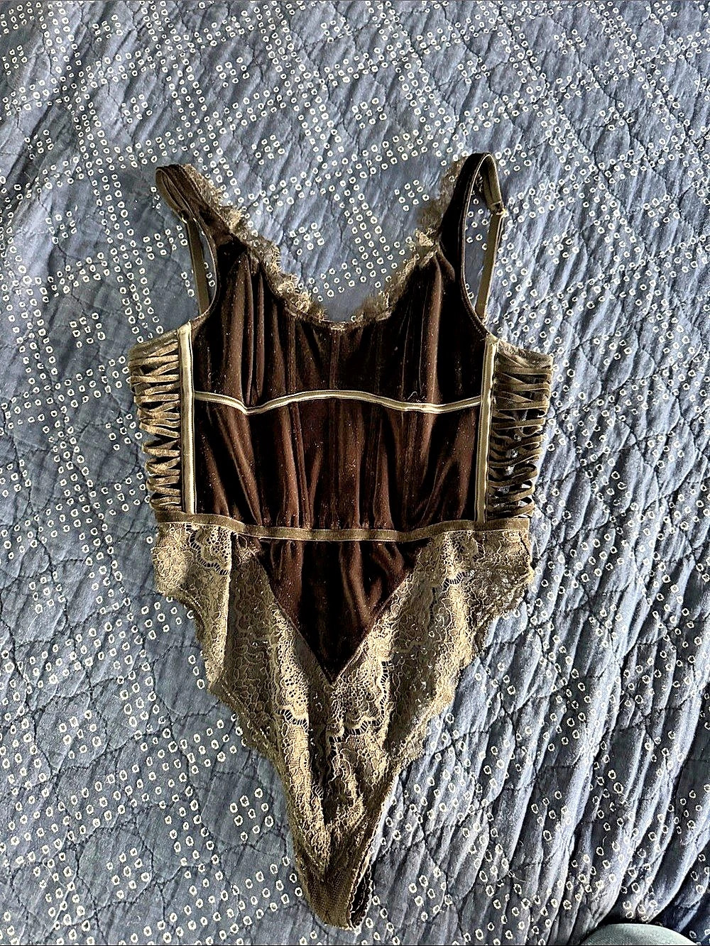 Velvet Corset Bodysuit